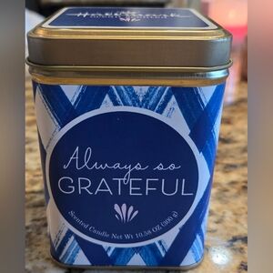 Hallmark Blue and Gold Ocean Scented Candle Tin 10.58 Oz